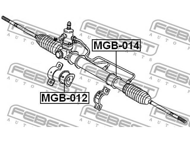 Втулка рульової рейки MITSUBISHI MIRAGE / MITSUBISHI COLT (CA_A) 1991-2007 г.