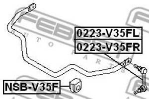 Втулка стабилизатора INFINITI G / NISSAN 350Z (Z33) 2000-2009 г.