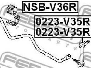 Втулка стабилизатора INFINITI G / NISSAN SKYLINE (V36) 2006-2015 г.