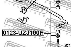 Втулка стабилизатора LEXUS LX (UZJ100) / TOYOTA LAND CRUISER (_J7_) 1984-2008 г.