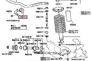 Втулка стабилизатора подвески 4881530100