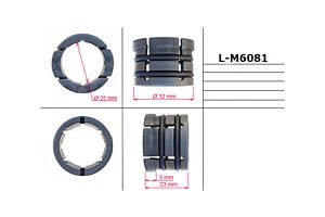 Втулка ущільнювальна ГПК 25,00/32,00/34,50*5,00/23,00 тип 7A L-M6081 TOYOTA Corolla 02-07; NISSAN Leaf 10-17