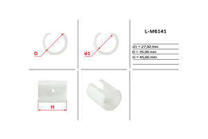 Втулка уплотнительная ГУР 27,00/35,00*45,00 тип 6C L-M6141 AUDI 100 82-91