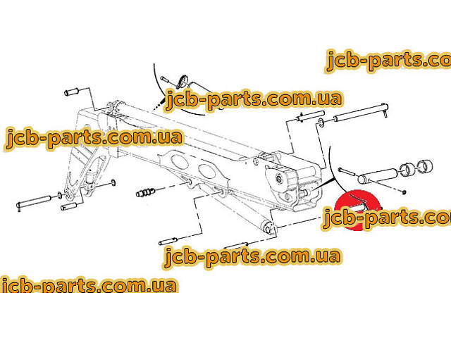 Втулка в основу г / циліндра підйому стріли 809/00184 для навантажувача JCB 535-95
