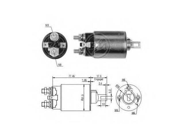 Втягуюче реле, CG133053 , MI, 12V ERA ZM694 на MAZDA ETUDE III Наклонная задняя часть (BF)