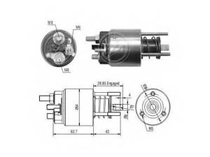 Втягуюче реле, CG138477 , MM, 12V ERA ZM3395 на FIAT DUCATO автобус (230)