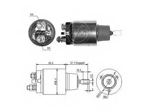 Реле тягне 12V, BO 9330331006, CG136717 (до CS1201.001218168) діаметр 43 мм ERA ZM975 на LAND ROVER 88/109