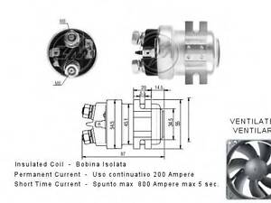Втягуюче реле BO-12V CG131370, 0333006004 ERA ZM403