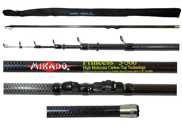 Вудочка Mikado Princess Carbon тест 5 3.6м 20 г (Princ-360з/к) - Фото 1