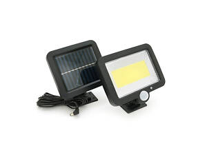Вуличний ліхтар SL-F100 з сонячною панеллю і датчиком руху, 100LED, Black