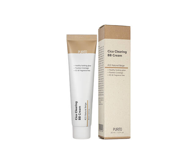 ВВ крем для лица с экстрактом центеллы Purito Cica Clearing BB Cream 30 мл, 23 Natural Beige