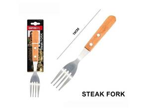 Виделка для стейку з деревяною ручкою Карло 19см 1260 ТМ EMPIRE