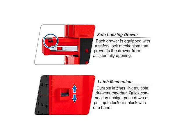 Выдвижной ящик двухсекционный модульный для TBCE0202 TOPTUL TEAK4601 - Фото 2