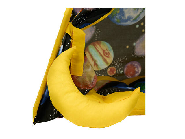 Вігвам - намет дитячий Космос пишний килимок фіксатор 2 подушки - Фото 5