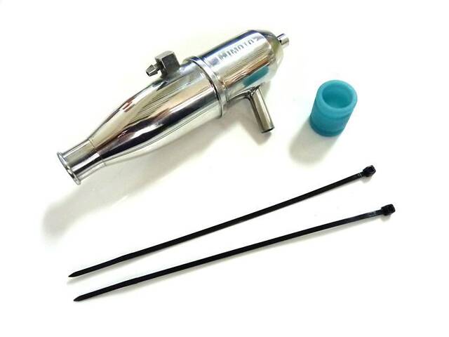 Выхлопная труба алюминиевая (MPO-15 запчасти для радиоуправляемых моделей Himoto) - Фото 1