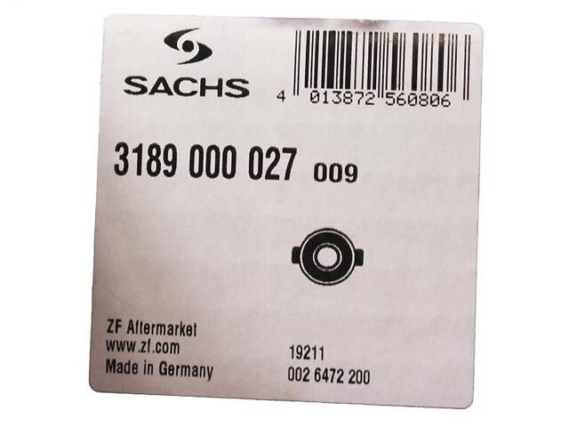 Выжимное устройство сцепления Mitsubishi Colt 2004-2012 SACHS 3189 000 027 - Фото 1