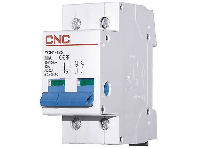 Выключатель нагрузки 2P 100A [Б00030449] YCH1-125 CNC