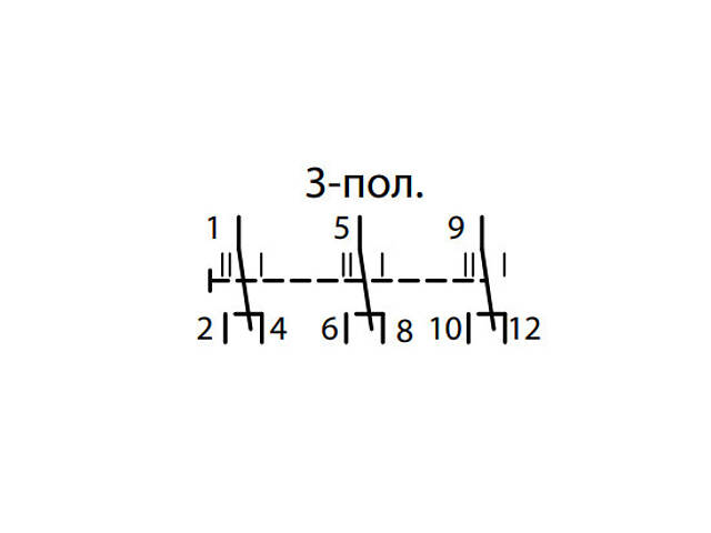 Выключатель-разъединитель 1-0-2 3Р 25A трехпозиционный [2421434] SSQ 325 ETI - Фото 3