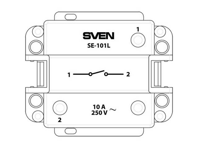 Вимикач Sven SE-101L ivory (7100072) - Фото 5