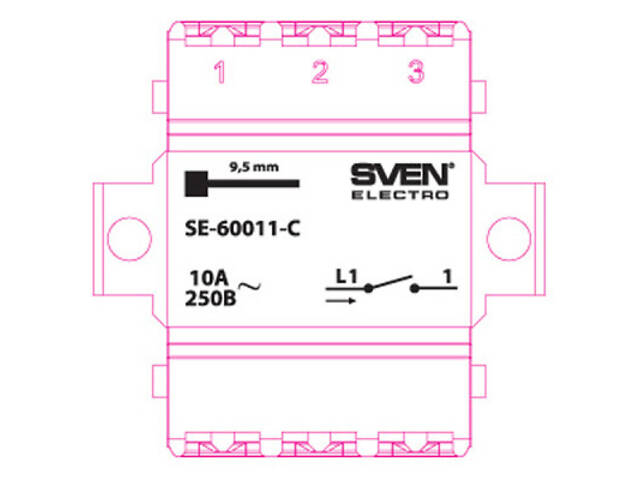 Вимикач Sven SE-60011-C cream (7100032) - Фото 3