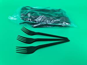 Вилка 16 см чорна Андрекс (100 шт.)