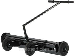 Вирівнювач грунту ручний на колесах YATO; робоча зона- 105-175х 39х 18 см, держак- 100 см [6]