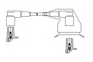 Высоковольтный провод зажигания для моделей: BMW (3-Series, 3-Series,3-Series)