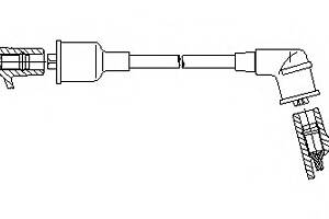 Высоковольтный провод зажигания для моделей: MITSUBISHI (GALANT)