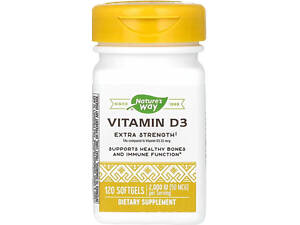Витамин Д3 Nature's Way Vitamin D3 50 мкг (2000 МЕ) 120 капс