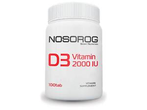 Витамин D3 Nosorog Nutrition Vitamin D3 2000 IU 100 таб