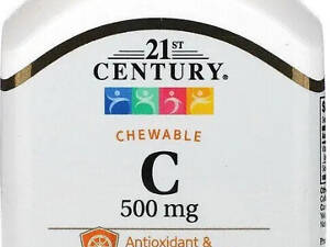 Вітамін С 21st Century Chewable Vitamin C 500 мг 110 таб апельсин
