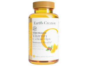 Витамин С Earth's Creation Vitamin C 1000 mg with rose hips 60 таблеток