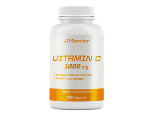 Витамин С с шиповником и биофлавоноидами Sporter C 1000mg + Bioflavonoids + Rose hips 60 таб