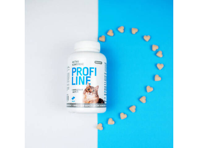 Вітаміни для котів ProVET Profiline Актив комплекс + виведення шерсті 180 таблеток (4823082431601) - Фото 3