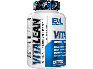 Витамины + поддержка для похудения Evlution Nutrition VitaLean, Vitamins + Weight Loss Support, 90 Tablets