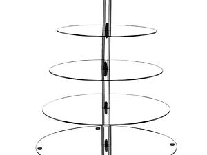 Вітрина-гірка для десертів No Brand AcryliCon 30x40 см Прозорий (PTK-5p)