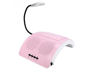 Витяжка манікюрна SalonHome T-Х8586 з двома витяжками та лампою-підсвіткою.