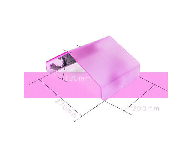 Витяжка манікюрна SalonHome T-SO30688 25 ват Global Fashion Lilac - Фото 3