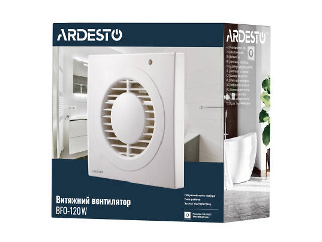 Витяжний вентилятор Ardesto BFO-120W - Фото 8