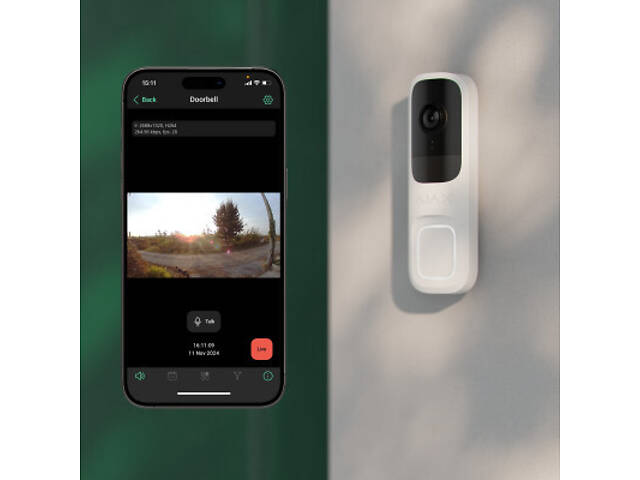 Виклична панель Ajax Doorbell black - Фото 7