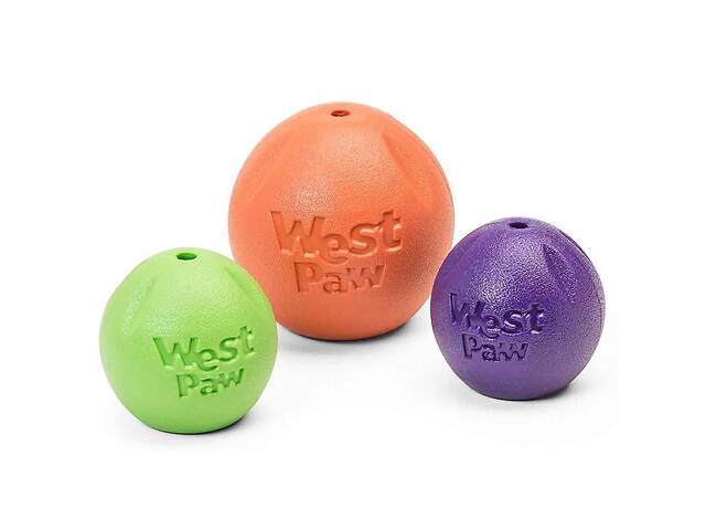 West Paw Rando (Вест Пав Рандо) іграшка для собак великий м'яч Оранжевий - Фото 2