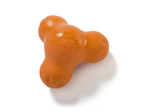 West Paw Tux Treat Toy (Вест Пав Тукс) игрушка для собак с отверстием для лакомств Большой - 13 см., Оранжевый