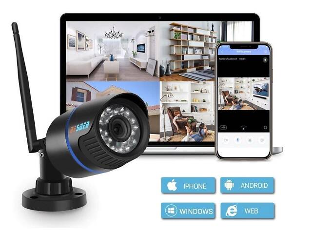 Wifi камера видеонаблюдения беспроводная уличная Besder JW201, 2 Мегапикселя, HD 1080P, SD до 64 Гб - Фото 5
