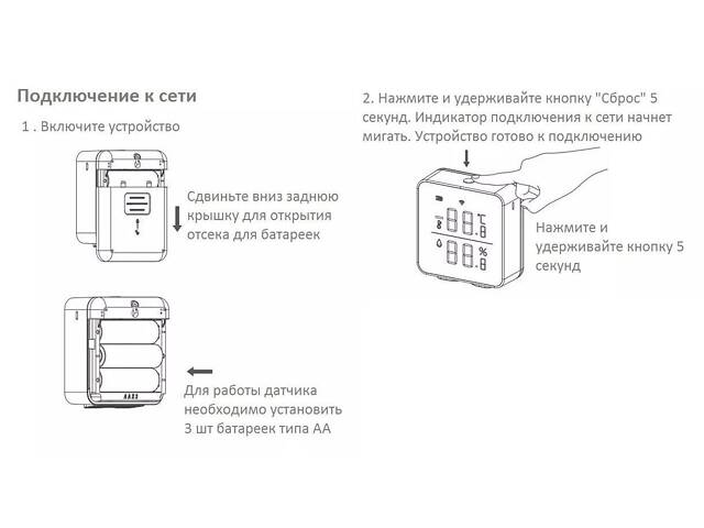 Wifi термометр гигрометр комнатный с датчиком температуры и влажности Nectronix TRD02-01A, приложение Tuya для Android & - Фото 5