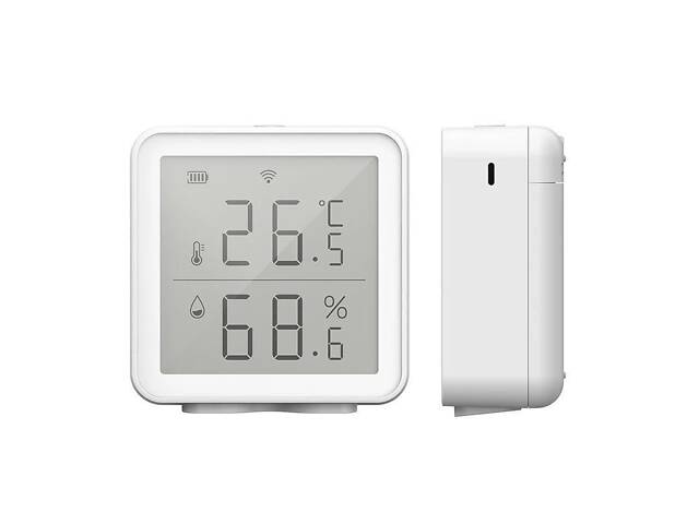 Wifi термометр гігрометр кімнатний з датчиком температури і вологості Nectronix TRD02-01A, додаток Tuya для Android і IOS - Фото 4
