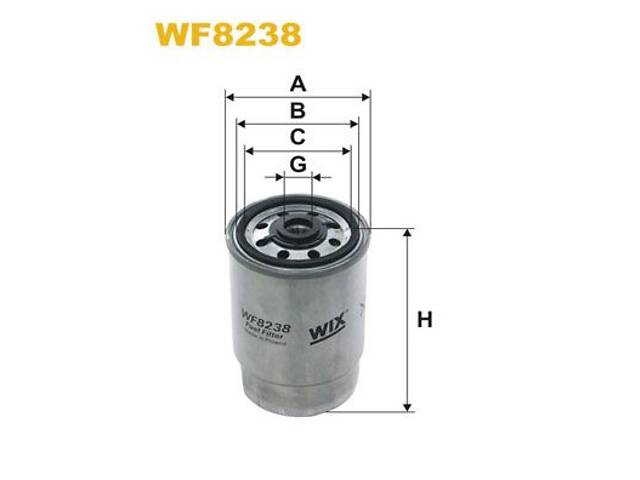 WIX FILTERS WF8238 Фільтр паливний VW Passat 1.9 TDI 98-00/Skoda Superb 1.9TDI 01-08
