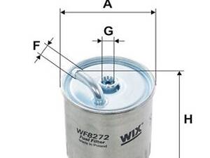 WIX FILTERS WF8272 Топливный фильтр MB C-class (W202/W203)/E-class (W210) 2.2D/2.7D/3.2D OM611/612 99-