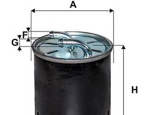 WIX FILTERS WF8509 Фильтр топливный MB Sprinter 06-/ Vito 2.0-4.0D 03- OM640/611/642/646/651