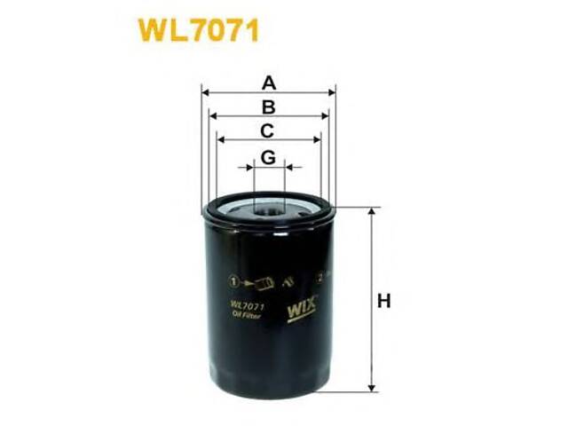 Wix Filters WL7071. Фільтр оливи