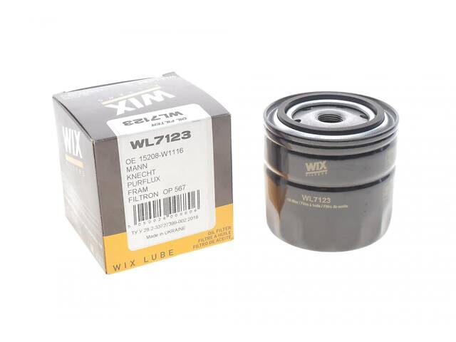 WIX FILTERS WL7123 Масляный фильтр Uaz Patriot 2.7i 04-/Ford Transit 1.5-2.9i 55-00 - Фото 2
